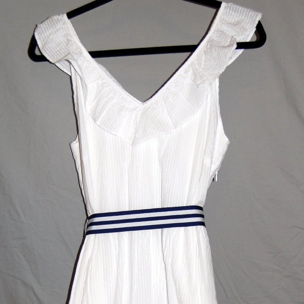 Vineyard Vines x Target White Seersucker Dress NWT